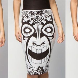 Tiki face skirt